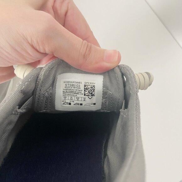 Sperry Women’s Crest Vibe Gray Sneaker Size 8 USA Memory Foam - Picture 3 of 7